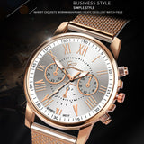 2019 Best Sell Watch Luxury Quartz Sport Military Stainless Steel Dial Leather Band Wrist Watch Dropshipping relogio feminino S7 - one46.com.au