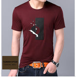 2019 New Fashion Brand Tshirt Men O Neck Print Summer Tops Streetwear Pattern Korean boys Short Sleeve T-Shirt Mens Clothing - one46.com.au