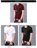 2019 New Fashion Brand Tshirt Men O Neck Print Summer Tops Streetwear Pattern Korean boys Short Sleeve T-Shirt Mens Clothing - one46.com.au