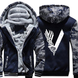 Son of Odin Viking hooded jackets warm Men long sleeve zipper thicken Clothes sweatshirts Vikings Odin man's tracksuits 2019 - one46.com.au