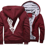 Son of Odin Viking hooded jackets warm Men long sleeve zipper thicken Clothes sweatshirts Vikings Odin man's tracksuits 2019 - one46.com.au