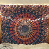 India Mandala Tapestry Wall Hanging Macrame Wall Cloth Tapestries Psychedelic Hippie Night Sky Moon Tapestry Mandala Wall Carpet - one46.com.au