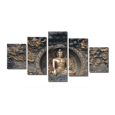 11053 Black Gold Exquisite Body Buddha Statue Frameles Painting Decoration Art Canvas Modern Home Decoration Painting - one46.com.au