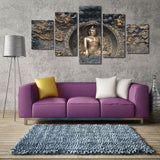 11053 Black Gold Exquisite Body Buddha Statue Frameles Painting Decoration Art Canvas Modern Home Decoration Painting - one46.com.au