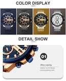 Stainless Steel Business Quartz Men Watch Top Brand Luxury Chronograph  Watches CURREN Wristwatches Men Clock Relogio Masculino - one46.com.au