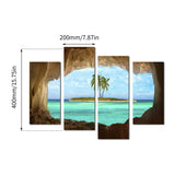 11449 4 Island Coconut Painting Outside The Cave Frameles Painting Decoration Art Canvas Modern Home Decoration Painting - one46.com.au