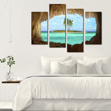 11449 4 Island Coconut Painting Outside The Cave Frameles Painting Decoration Art Canvas Modern Home Decoration Painting - one46.com.au