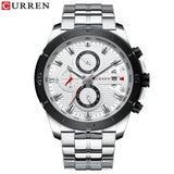 Relogios Masculino Mens Watch Sports Luxury Brand Stainless Steel Wrist Watch Chronograph Army Military Quartz Watches - one46.com.au