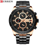 Relogios Masculino Mens Watch Sports Luxury Brand Stainless Steel Wrist Watch Chronograph Army Military Quartz Watches - one46.com.au