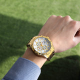 Stainless Steel Quartz Luxury Brand  Watches Men Chronograph Wristwatch Sporty  Clock Male Casual Business Quartz  CURREN Watch - one46.com.au