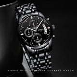 NIBOSI Luxury Brand Men Fashion Sport Watches Men's Quartz Men Watches Analog Clock Man Full Steel Wrist Watch Relogio Masculino - one46.com.au