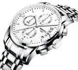 NIBOSI Luxury Brand Men Fashion Sport Watches Men's Quartz Men Watches Analog Clock Man Full Steel Wrist Watch Relogio Masculino - one46.com.au