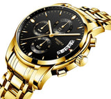 NIBOSI Luxury Brand Men Fashion Sport Watches Men's Quartz Men Watches Analog Clock Man Full Steel Wrist Watch Relogio Masculino - one46.com.au