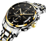 NIBOSI Luxury Brand Men Fashion Sport Watches Men's Quartz Men Watches Analog Clock Man Full Steel Wrist Watch Relogio Masculino - one46.com.au
