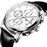 NIBOSI Luxury Brand Men Fashion Sport Watches Men's Quartz Men Watches Analog Clock Man Full Steel Wrist Watch Relogio Masculino - one46.com.au