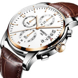 NIBOSI Luxury Brand Men Fashion Sport Watches Men's Quartz Men Watches Analog Clock Man Full Steel Wrist Watch Relogio Masculino - one46.com.au