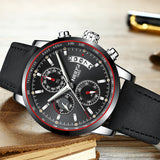 NIBOSI Mens Watches Top Brand Luxury Men's Military Sports Watch Casual Leather Waterproof Quartz Watch Gift Relogio Masculino - one46.com.au