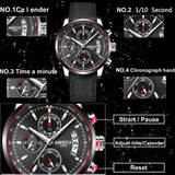 NIBOSI Mens Watches Top Brand Luxury Men's Military Sports Watch Casual Leather Waterproof Quartz Watch Gift Relogio Masculino - one46.com.au