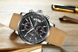 NIBOSI Mens Watches Top Brand Luxury Men's Military Sports Watch Casual Leather Waterproof Quartz Watch Gift Relogio Masculino - one46.com.au