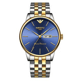 NIBOSI Fashion Luxury Brand Watches Men Stainless Steel Mesh Band Quartz Sport Watch Chronograph Men's Wrist Watches Clock Men - one46.com.au