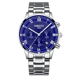 NIBOSI Relogio Masculino Men Watch Chronograph Stainless Steel Watches Men Waterproof Quartz Watch Luxury Casual Business Clock - one46.com.au