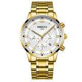 NIBOSI Relogio Masculino Men Watch Chronograph Stainless Steel Watches Men Waterproof Quartz Watch Luxury Casual Business Clock - one46.com.au