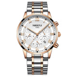 NIBOSI Relogio Masculino Men Watch Chronograph Stainless Steel Watches Men Waterproof Quartz Watch Luxury Casual Business Clock - one46.com.au