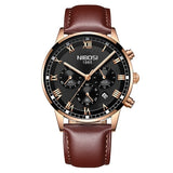 NIBOSI Relogio Masculino Men Watch Chronograph Stainless Steel Watches Men Waterproof Quartz Watch Luxury Casual Business Clock - one46.com.au