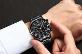 NIBOSI Relogio Masculino Men Watch Chronograph Stainless Steel Watches Men Waterproof Quartz Watch Luxury Casual Business Clock - one46.com.au