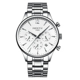 NIBOSI Luxury Brand Men Watches Chronograph Men Sports Clock Watches Waterproof Full Steel Quartz Men's Watch Relogio Masculino - one46.com.au