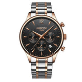 NIBOSI Luxury Brand Men Watches Chronograph Men Sports Clock Watches Waterproof Full Steel Quartz Men's Watch Relogio Masculino - one46.com.au