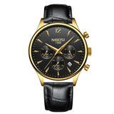 NIBOSI Luxury Brand Men Watches Chronograph Men Sports Clock Watches Waterproof Full Steel Quartz Men's Watch Relogio Masculino - one46.com.au