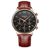 NIBOSI Luxury Brand Men Watches Chronograph Men Sports Clock Watches Waterproof Full Steel Quartz Men's Watch Relogio Masculino - one46.com.au