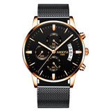 NIBOSI Mens Watches Top Brand Luxury Leather Army Quartz Watch Men Date Sport Clock Men Creative Chronograph Relogio Masculino - one46.com.au