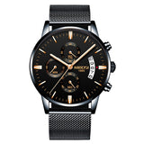 NIBOSI Mens Watches Top Brand Luxury Leather Army Quartz Watch Men Date Sport Clock Men Creative Chronograph Relogio Masculino - one46.com.au