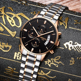 NIBOSI Mens Watches Top Brand Luxury Leather Army Quartz Watch Men Date Sport Clock Men Creative Chronograph Relogio Masculino - one46.com.au