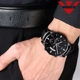 NIBOSI Mens Watches Top Brand Luxury Leather Army Quartz Watch Men Date Sport Clock Men Creative Chronograph Relogio Masculino - one46.com.au