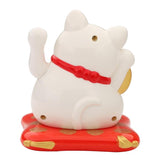 3.5/2.5inch Fashion  Black/White Solar Powered  Lucky Fortune Cat Welcoming Fortune Cat For Home Car Figurine Decor Craft - one46.com.au