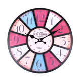 Wall Clock 3D Round Retro Quartz Hanging Clock for Pub Home Decor 2019ing - one46.com.au