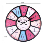 Wall Clock 3D Round Retro Quartz Hanging Clock for Pub Home Decor 2019ing - one46.com.au