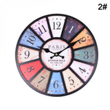 Wall Clock 3D Round Retro Quartz Hanging Clock for Pub Home Decor 2019ing - one46.com.au