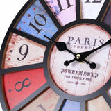 Wall Clock 3D Round Retro Quartz Hanging Clock for Pub Home Decor 2019ing - one46.com.au