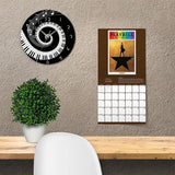 DIY Piano Acrylic Mirror Wall Clock Modern Home Decor Living Room Wall Sticker Clocks E2S - one46.com.au