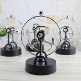Desktop Decor Electromagnetic Pendulum Figurines Perpetual Instrument Model Figurine Home Decoration Newton Cradle Crafts - one46.com.au