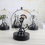 Desktop Decor Electromagnetic Pendulum Figurines Perpetual Instrument Model Figurine Home Decoration Newton Cradle Crafts - one46.com.au