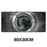 Sovawin Mouse Pad Gamer Large XL Msi Dragon Logo Gaming Mousepad Rubber Pad for Laptop Computer Keyboard Mat Anti-slip 800*300cm - one46.com.au