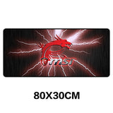 Sovawin Mouse Pad Gamer Large XL Msi Dragon Logo Gaming Mousepad Rubber Pad for Laptop Computer Keyboard Mat Anti-slip 800*300cm - one46.com.au