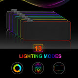 iMice RGB Mouse Pad Large Mousepad XL Computer Mousepad Gaming Mouse Pad Carpet Mouse Mat Desk Mat USB Game Keyboard Pad - one46.com.au