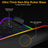 iMice RGB Mouse Pad Large Mousepad XL Computer Mousepad Gaming Mouse Pad Carpet Mouse Mat Desk Mat USB Game Keyboard Pad - one46.com.au