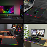 iMice RGB Mouse Pad Large Mousepad XL Computer Mousepad Gaming Mouse Pad Carpet Mouse Mat Desk Mat USB Game Keyboard Pad - one46.com.au